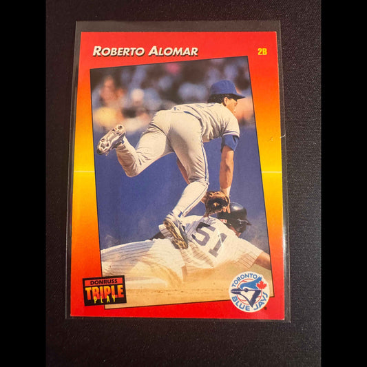 1992 Donruss Triple Play #84 Roberto Alomar Card - front
