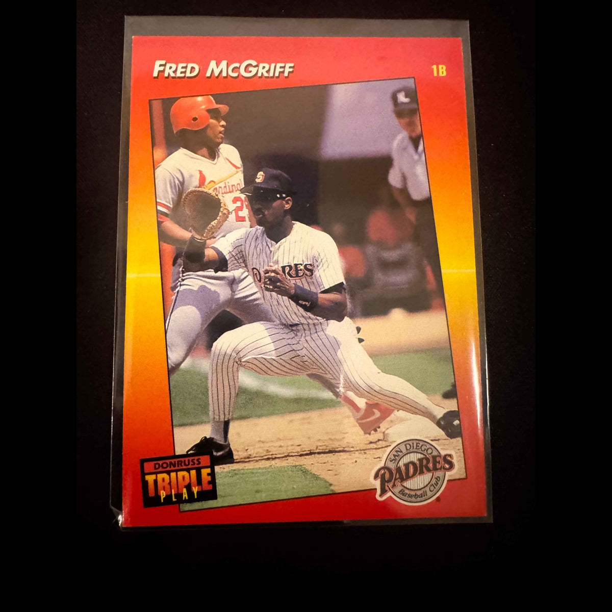 1992 Donruss Triple Play #87 Fred McGriff Card - view 3