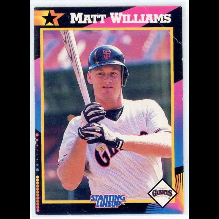 1992 Kenner Starting Lineup #9 Matt Williams - front