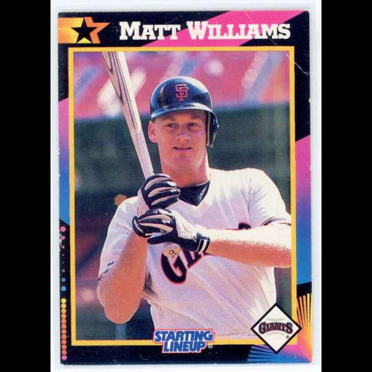 1992 Kenner Starting Lineup #9 Matt Williams - front