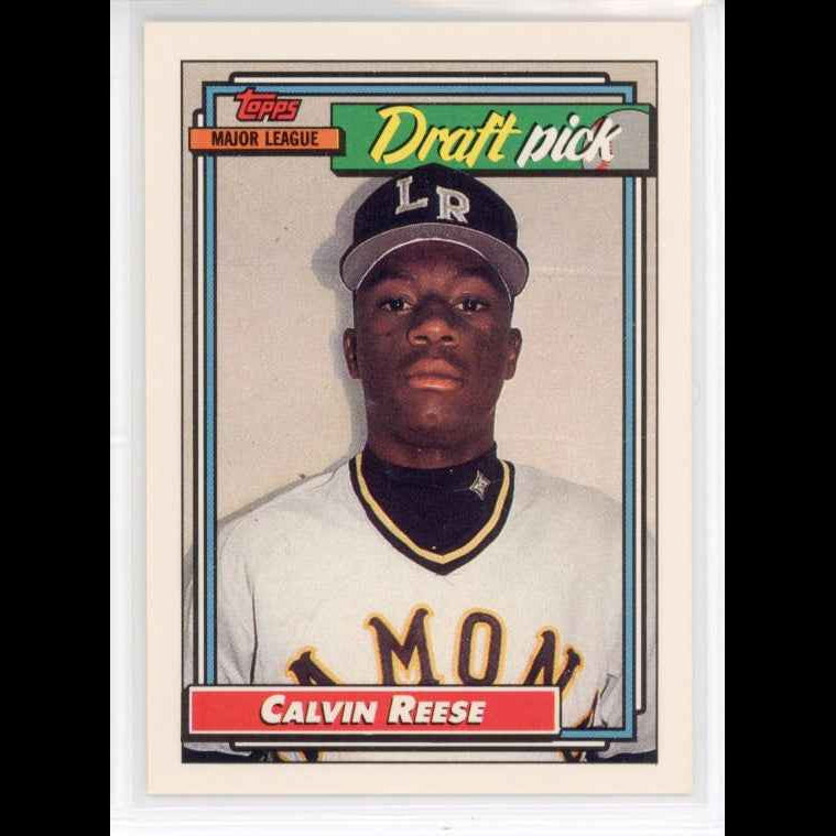 1992 Topps #714 Calvin Reese RC Card - front