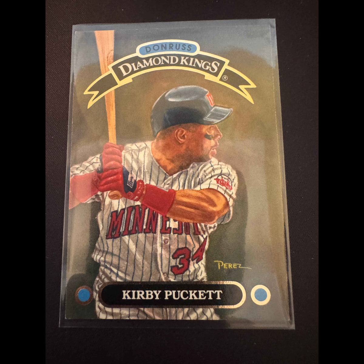 1993 Donruss #DK-4 Kirby Puckett DK Card - front