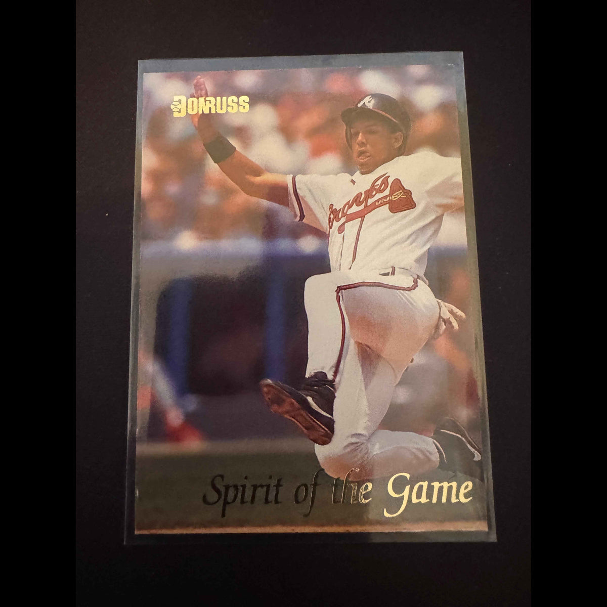 1993 Donruss #SG-2 David Justice Spirit of the Game - front