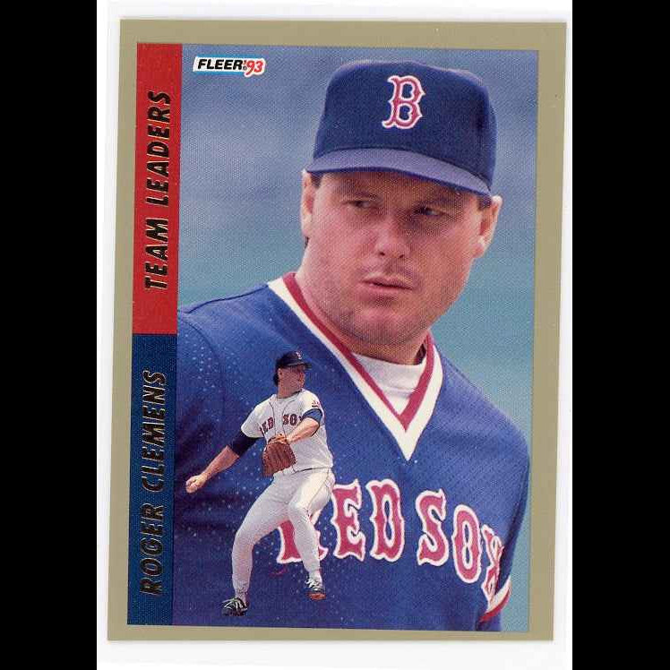 1993 Fleer Team Leaders #AL4 Roger Clemens Card - front