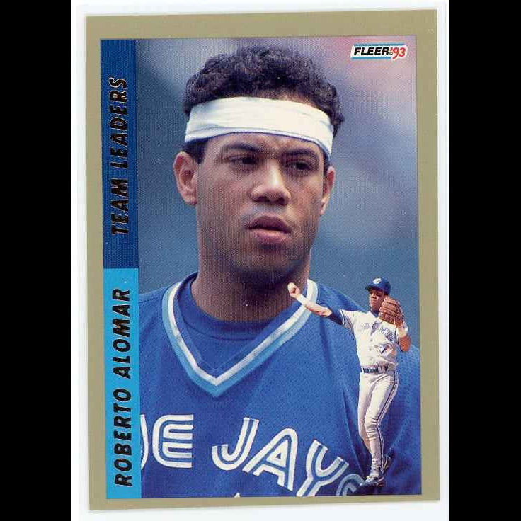 1993 Fleer Team Leaders #AL9 Roberto Alomar Card - front