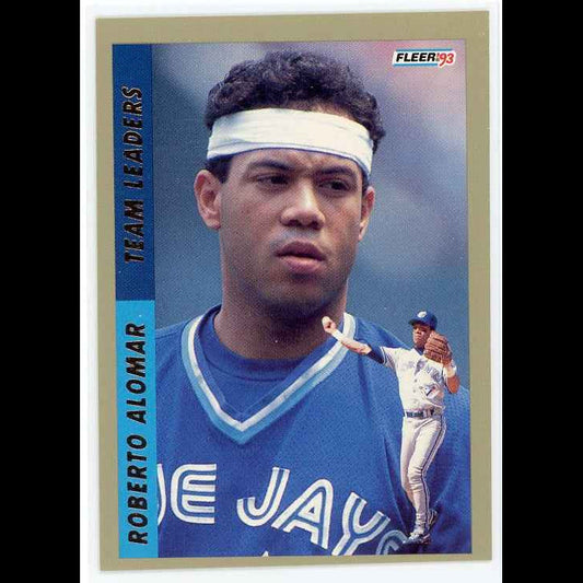 1993 Fleer Team Leaders #AL9 Roberto Alomar Card - front