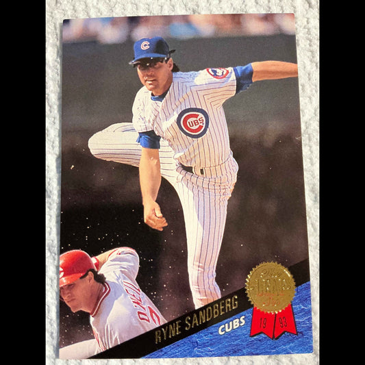 1993 The Leaf Set #224 Ryne Sandberg Card - front