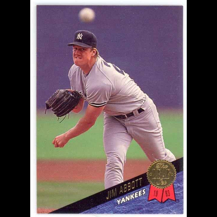 1993 The Leaf Set #253 Jim Abbott Card - front