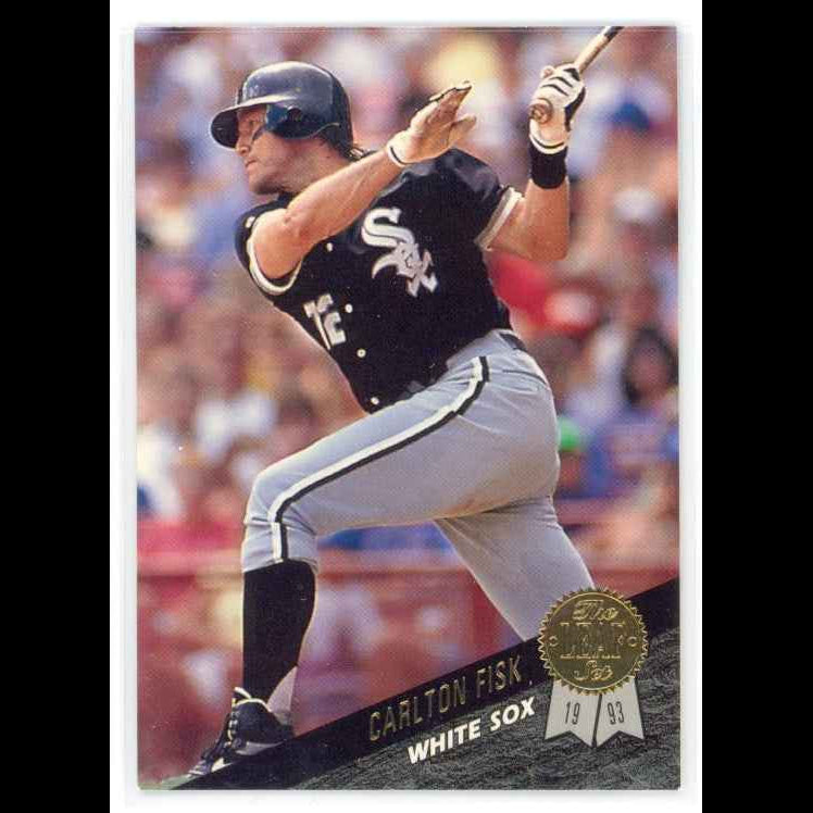 1993 The Leaf Set #284 Carlton Fisk Card - front