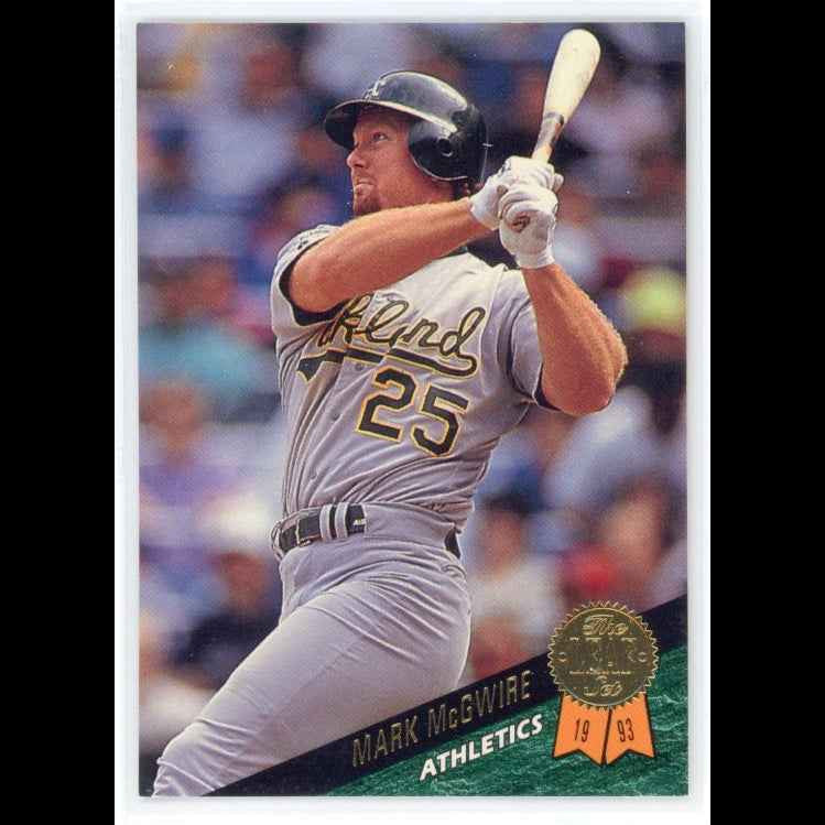 1993 The Leaf Set #323 Mark McGwire Card - front