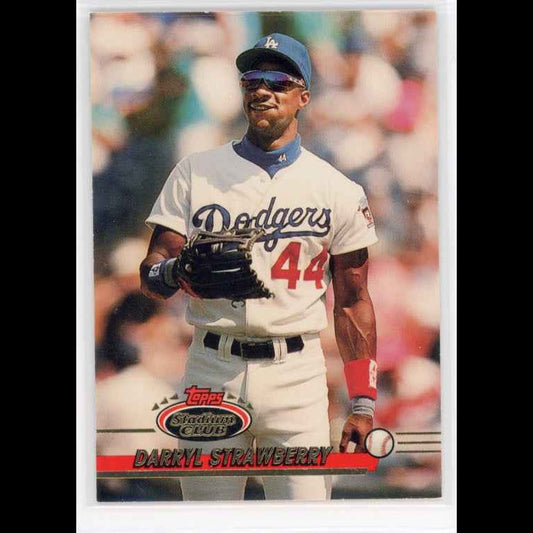 1993 Topps Stadium Club #398 Darryl Strawberry Card - front