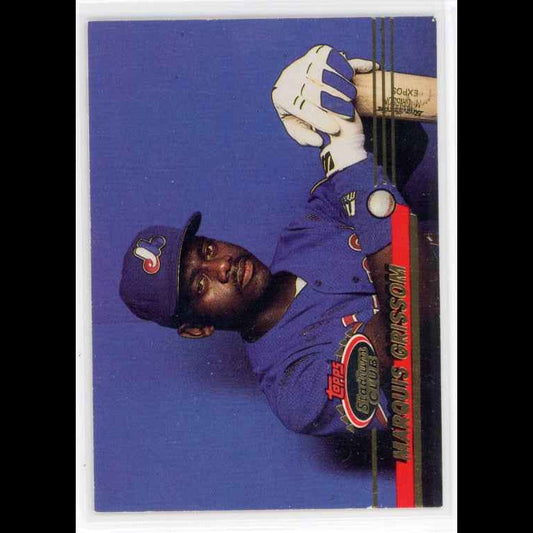 1993 Topps Stadium Club #529 Marquis Grissom Card - front