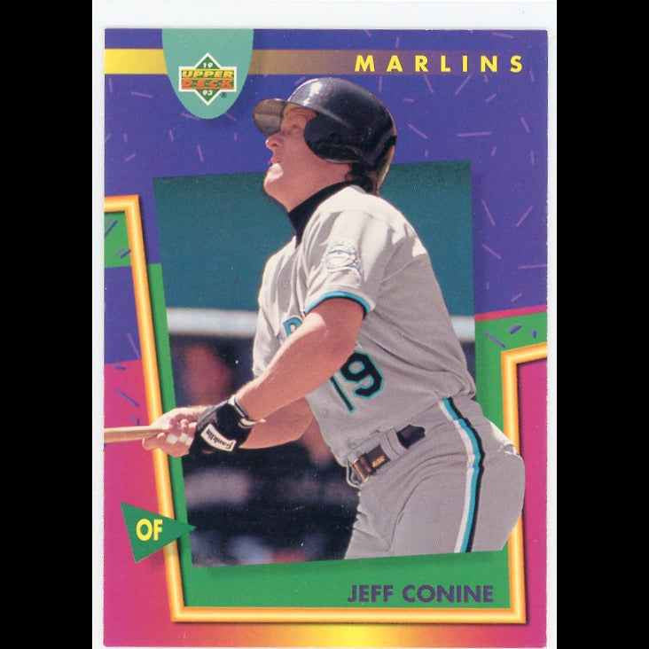 1993 Upper Deck Fun Pack #119 Jeff Conine Florida Marlins Card - view 3