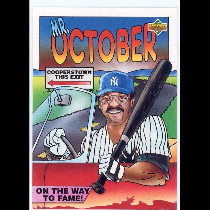 1993 Upper Deck Fun Pack #28 Reggie Jackson Hero Card - front