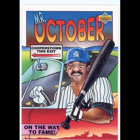 1993 Upper Deck Fun Pack #28 Reggie Jackson Hero Card - front
