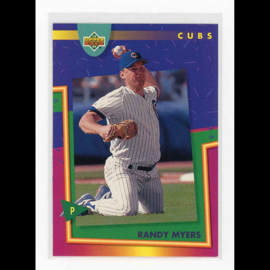 1993 Upper Deck Fun Pack #83 Randy Myers Chicago Cubs Card - front