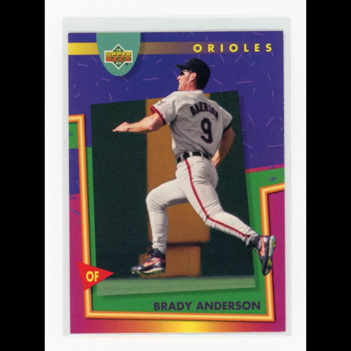 1993 Upper Deck Fun Pack #131 Brady Anderson Baltimore Orioles Card - front
