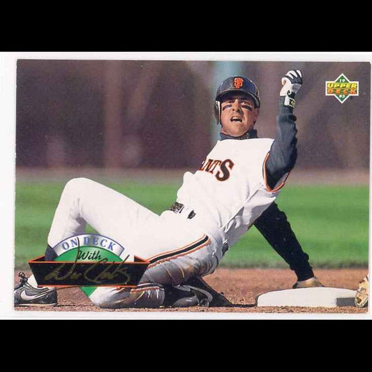 1993 Upper Deck On Deck #D8 Will Clark San Francisco Giants Card - front
