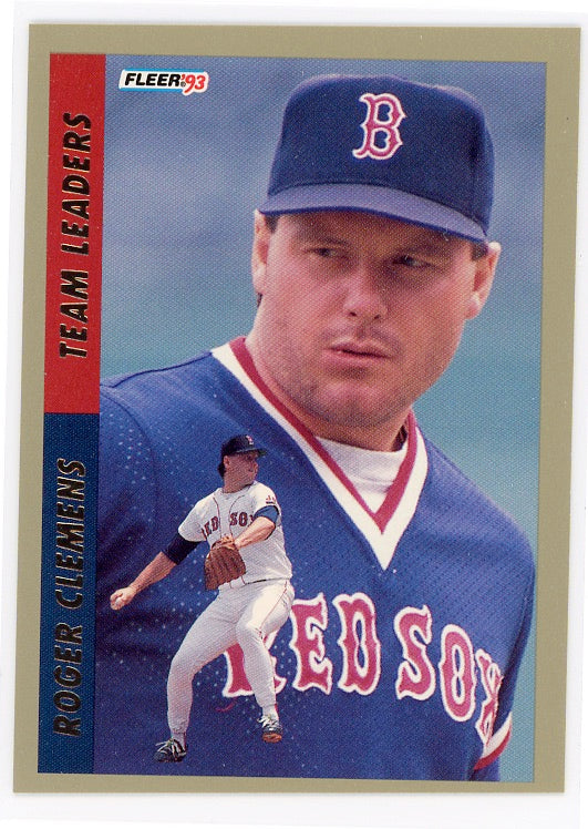 1993 Fleer Team Leaders #AL4 Roger Clemens Card