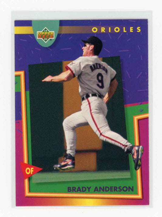 1993 Upper Deck Fun Pack #131 Brady Anderson Baltimore Orioles Card