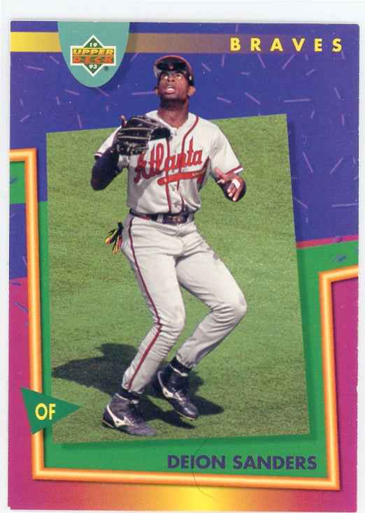 1993 Upper Deck Fun Pack #67 Deion Sanders Atlanta Braves Card