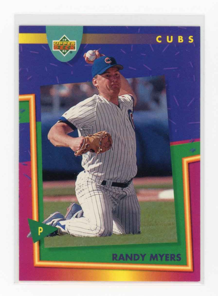 1993 Upper Deck Fun Pack #83 Randy Myers Chicago Cubs Card
