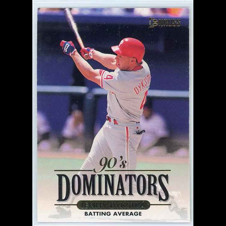 1994 Donruss Dominators #B9 Lenny Dykstra Card - front