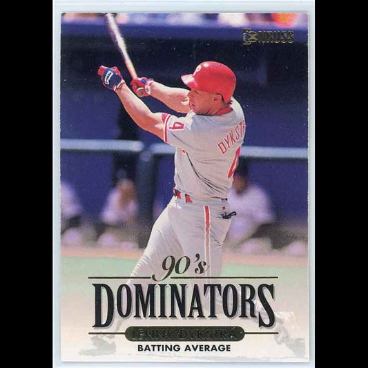 1994 Donruss Dominators #B9 Lenny Dykstra Card - front