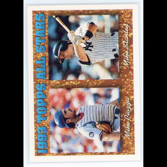 1994 Topps #391 Mike Stanley Mike Piazza Card - front