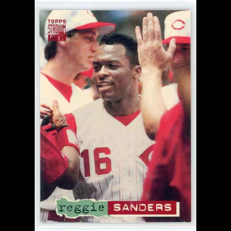 1994 Topps Stadium Club #136 Reggie Sanders Card - front