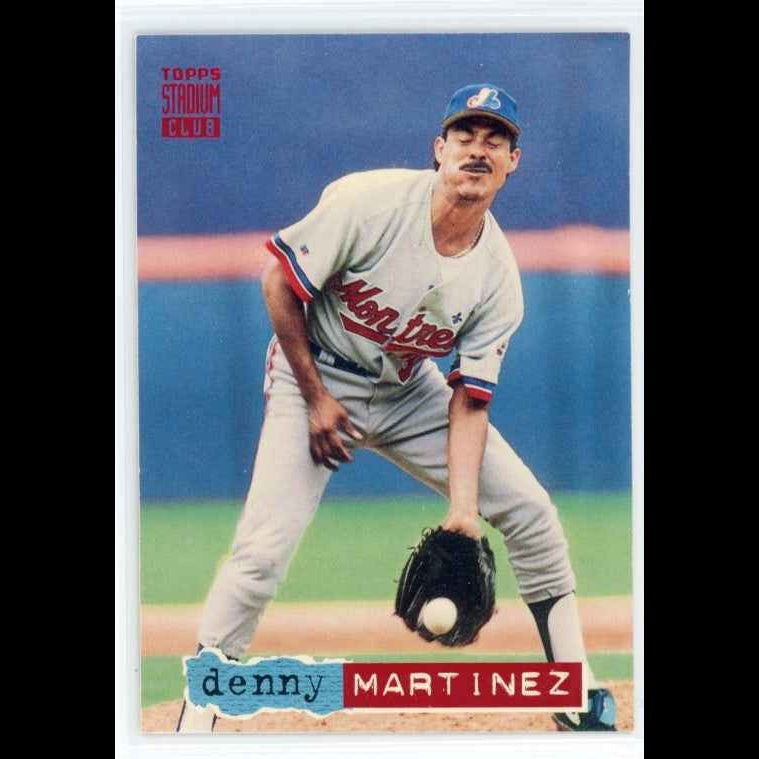 1994 Topps Stadium Club #187 Denny Martinez Card - front