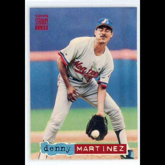 1994 Topps Stadium Club #187 Denny Martinez Card - front