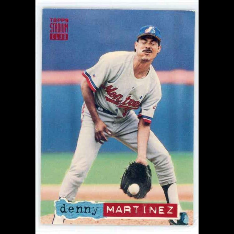 1994 Topps Stadium Club #187 Denny Martinez Card - view 3