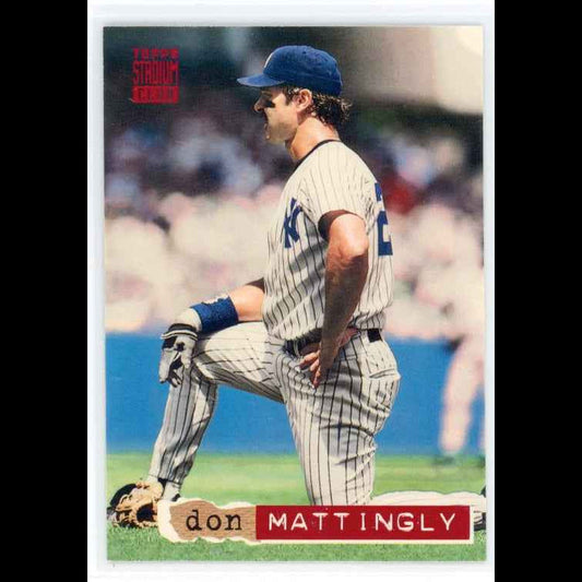 1994 Topps Stadium Club #195 Don Mattingly Card - front