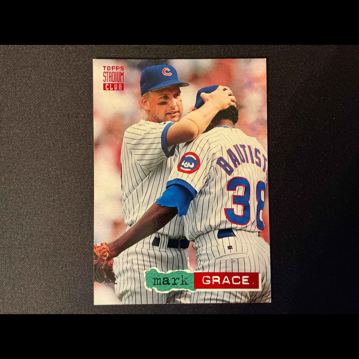 1994 Topps Stadium Club #403 Mark Grace Card - front