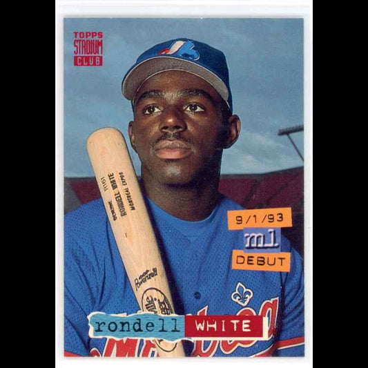 1994 Topps Stadium Club #435 Rondell White Card - front