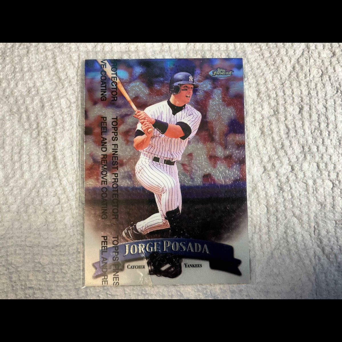 1998 Topps Finest Refractors #217 Jorge Posada Card - front