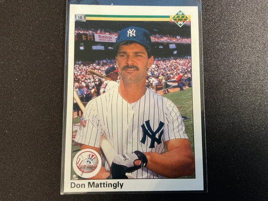 Tarjeta de Don Mattingly de Upper Deck n.° 191 de 1990