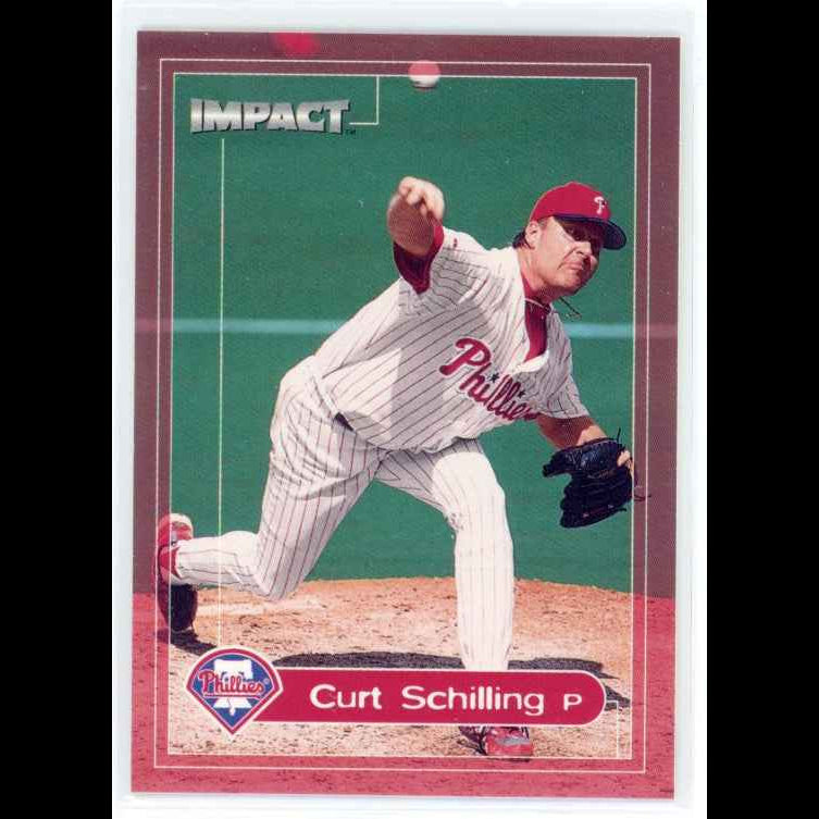 2000 Fleer Impact #41 Curt Schilling Card - front