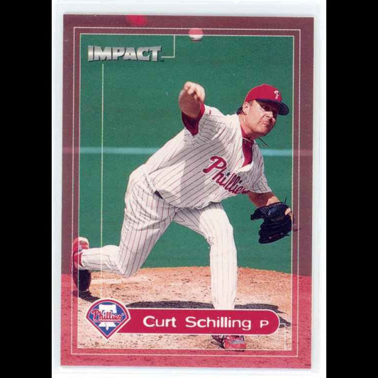 2000 Fleer Impact #41 Curt Schilling Card - front