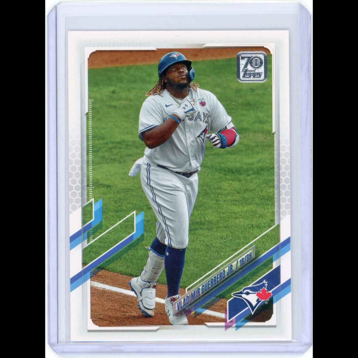 2021 Topps #224 Vladimir Guerrero Jr. Blue Jays Card - view 3