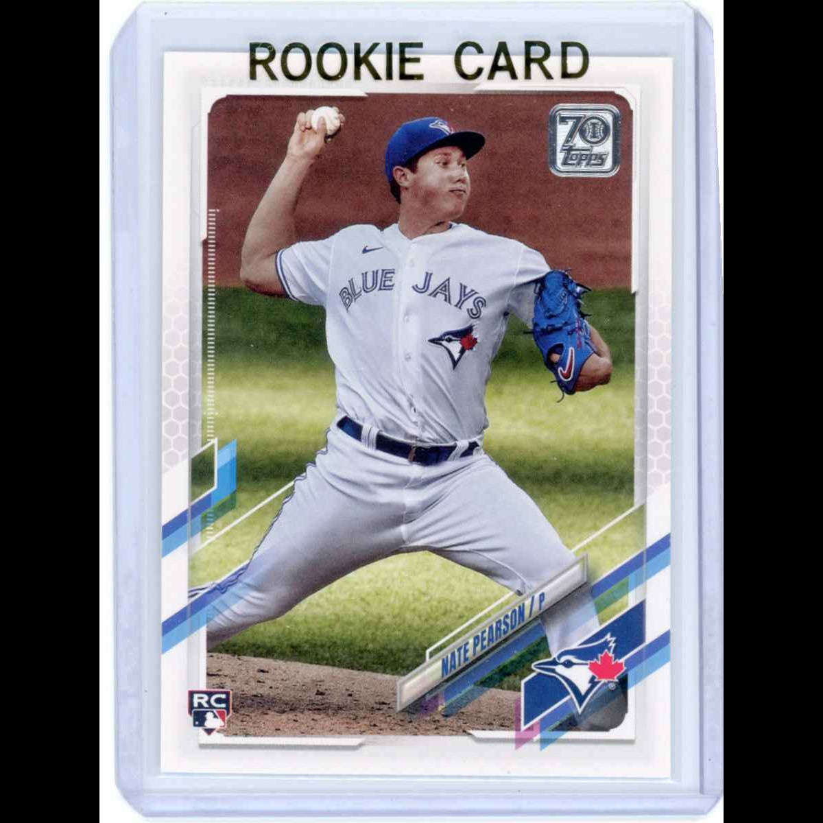 2021 Topps #113 Nate Pearson Rookie (RC) Blue Jays Card - front