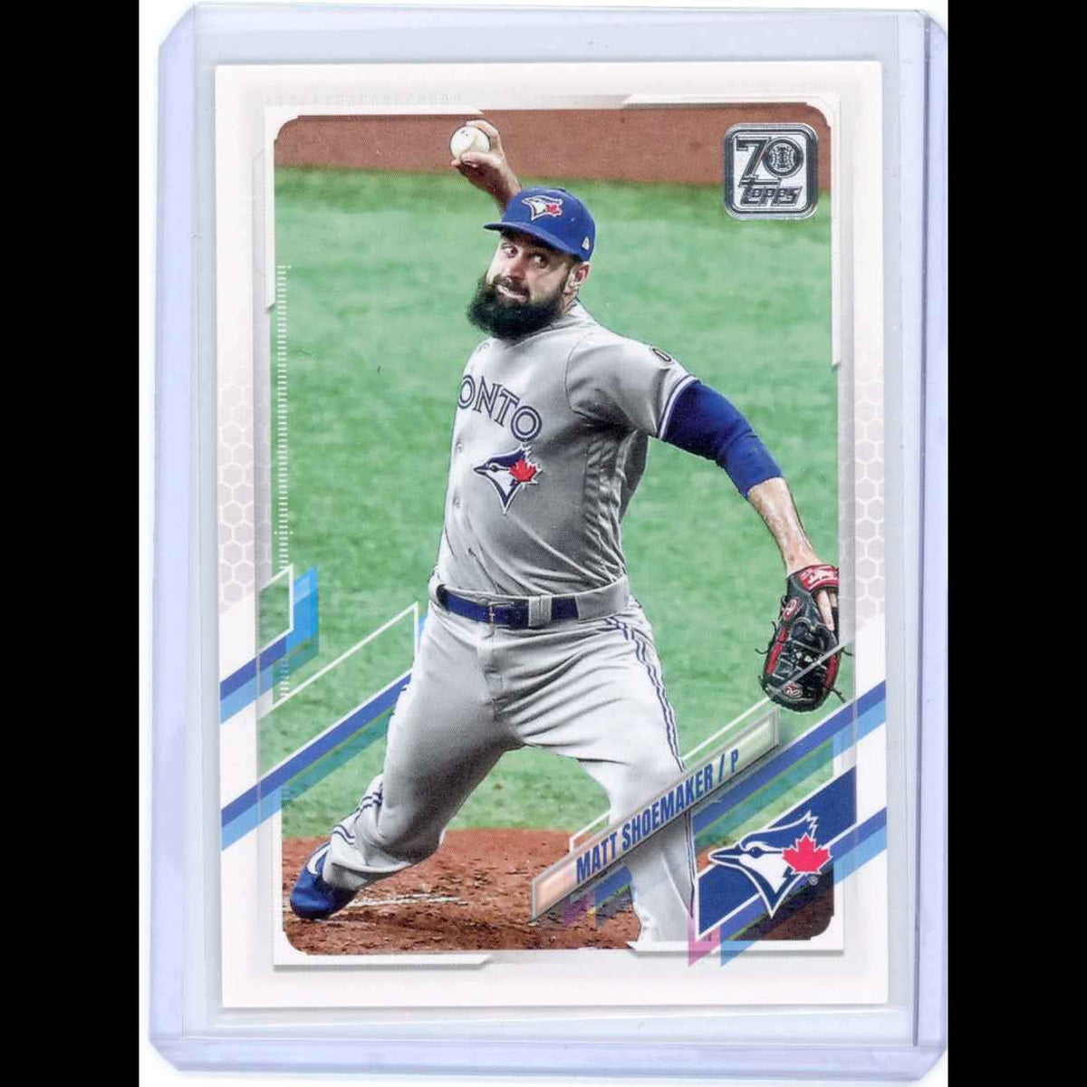2021 Topps #313 Matt Shoemaker Blue Jays Card - front