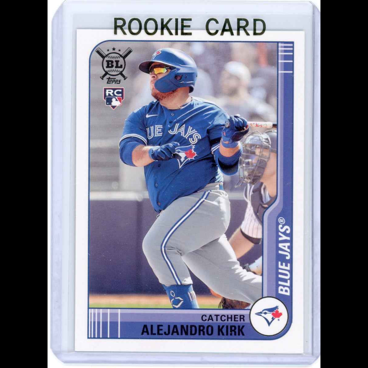 2021 Topps Big League #231 Alejandro Kirk Rookie (RC) Blue Jays Card - view 3