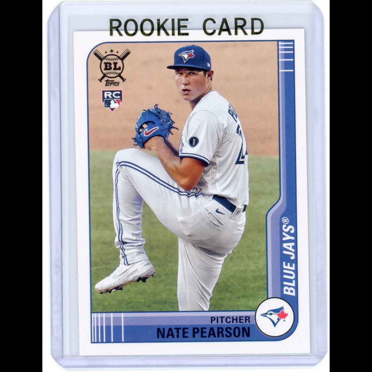 2021 Topps Big League #9 Nate Pearson Rookie (RC) Blue Jays Card - front