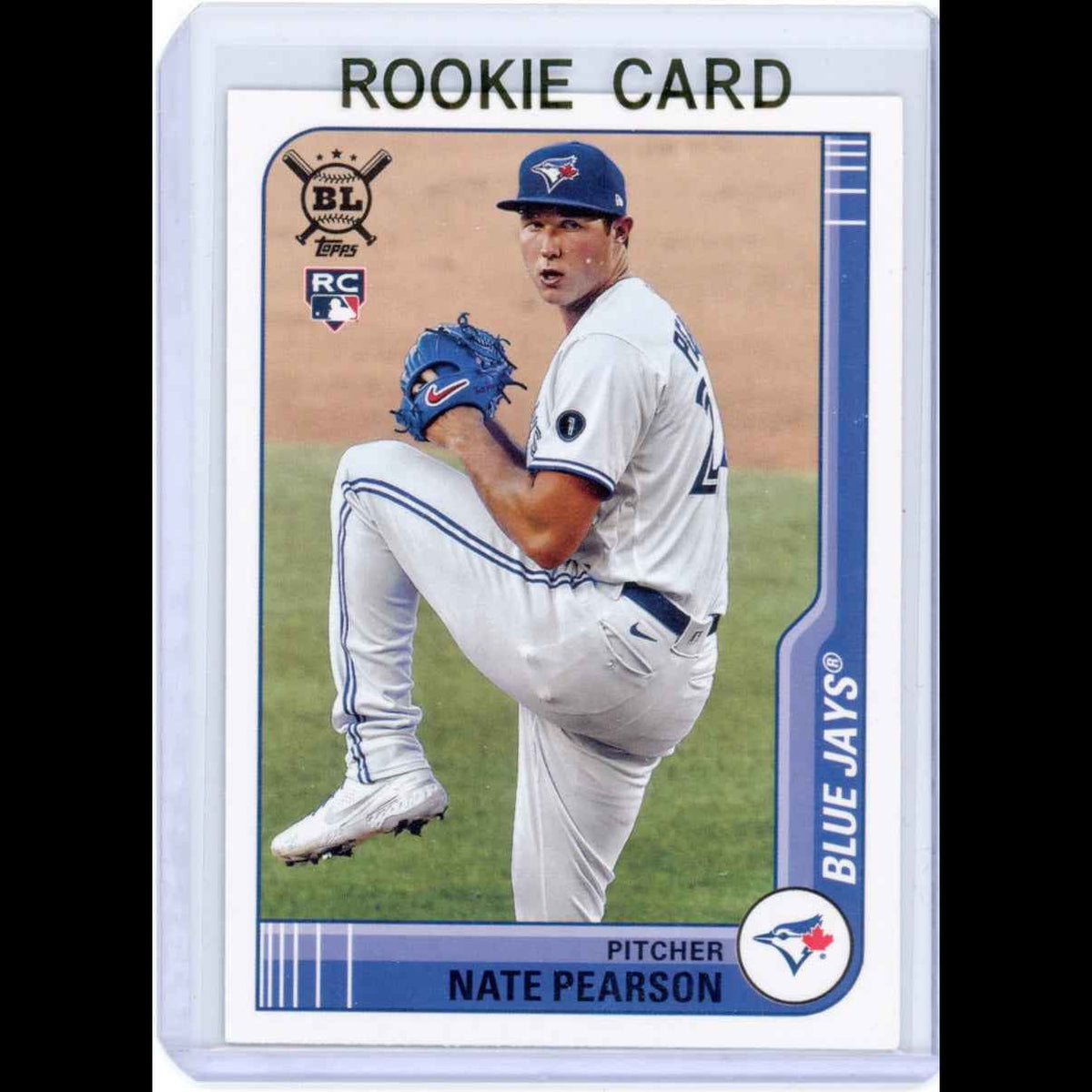 2021 Topps Big League #9 Nate Pearson Rookie (RC) Blue Jays Card - back