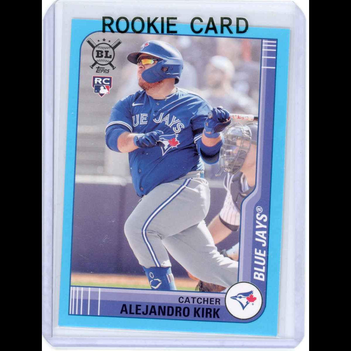 2021 Topps Big League Blue #231 Alejandro Kirk Rookie (RC) Blue Jays Card - front