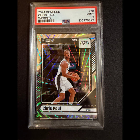 2024 Donruss #38 Chris Paul Wedges PSA 9.0 Mint San Antonio Spurs Card - front