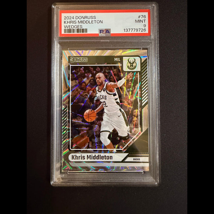 2024 Donruss #76 Khris Middleton Wedges PSA 9.0 Mint Milwaukee Bucks Card
