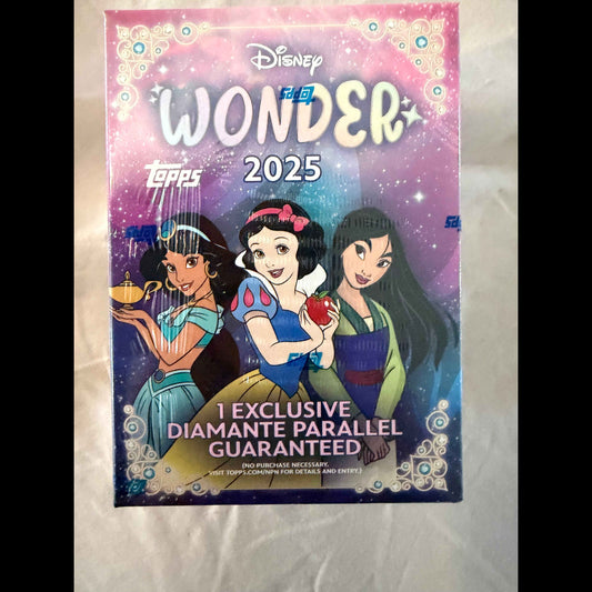 2025 Disney Wonder Value Pack with 1 Exclusive Diamante Parallel Card Guarenteed - front